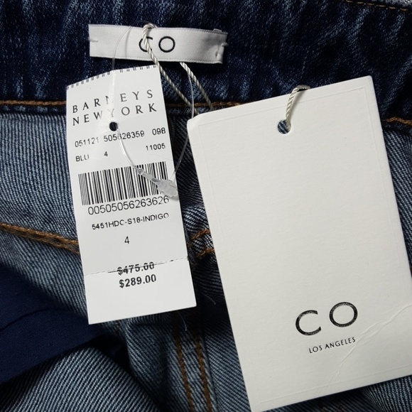 NWT CO Collection Essential Denim High Rise Crop Jeans 4 Baby Flare Boho - Picture 8 of 8